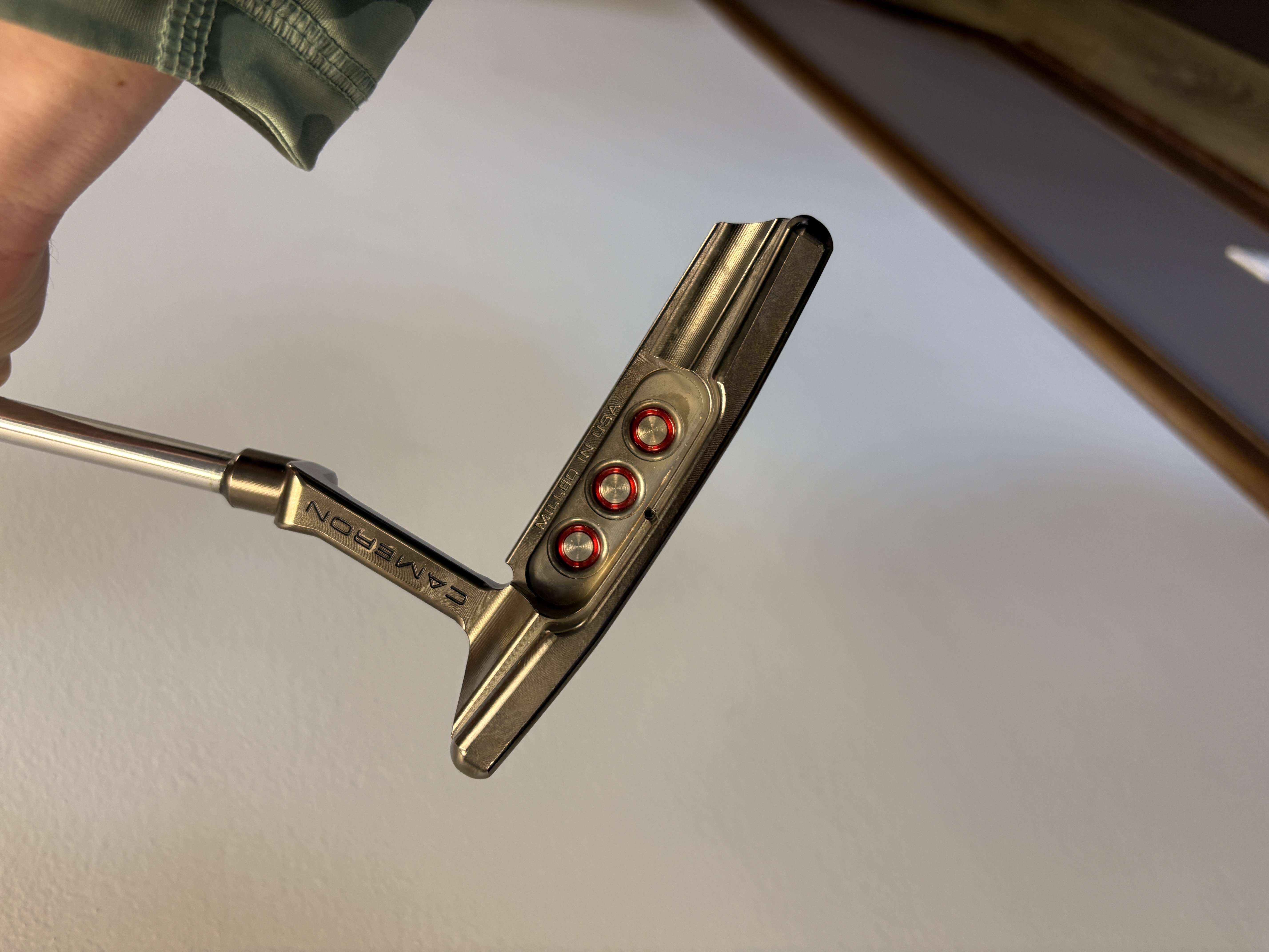 Gold plated putter 4