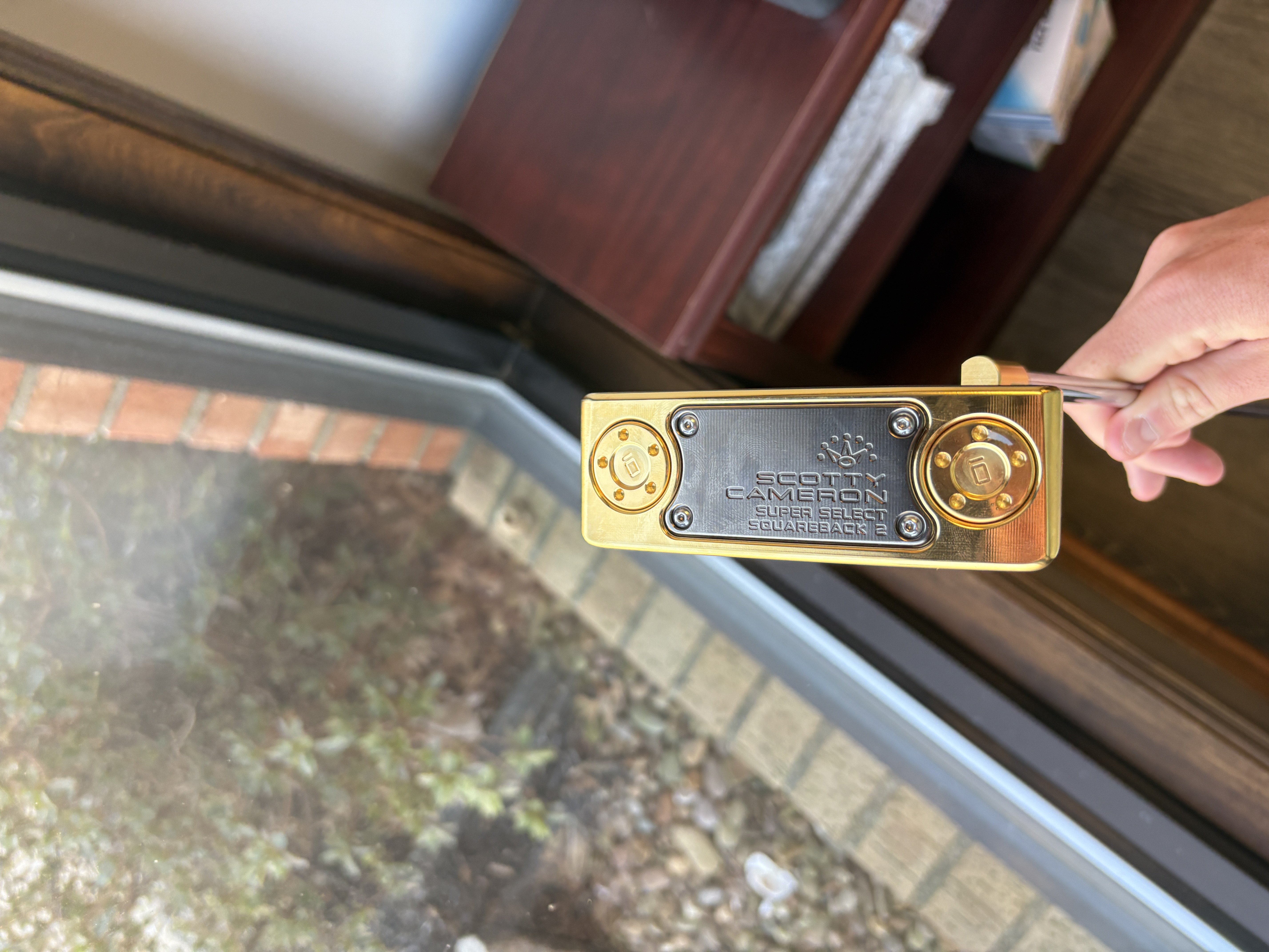 Gold plated putter 7
