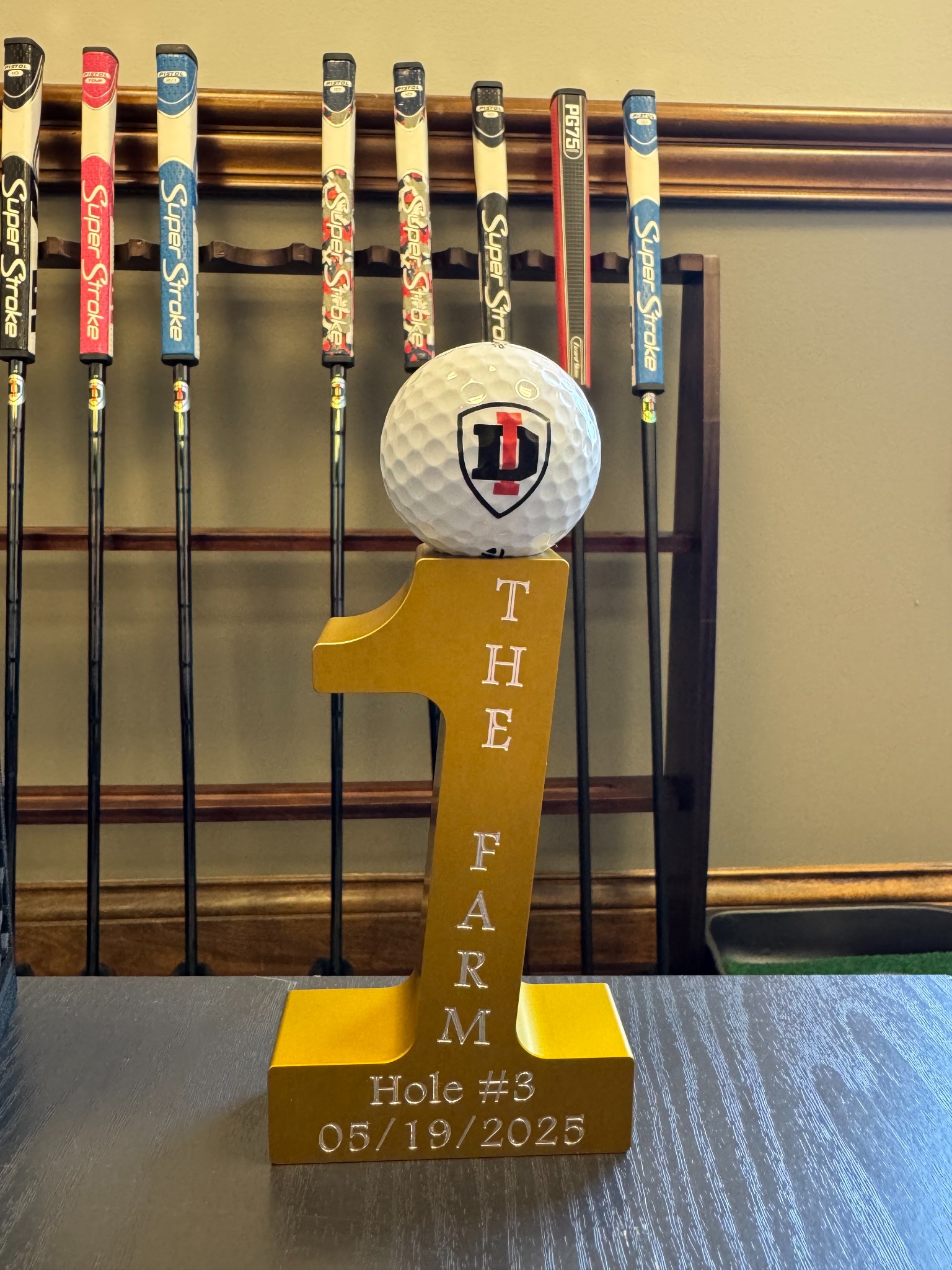 The Farm trophy display